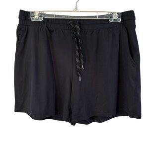 Pacific Trail Shorts Large Black Cozy Athletic Shorts Spandex Stretch Drawstring